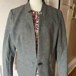 Banana Republic Gray Long and Lean Blazer